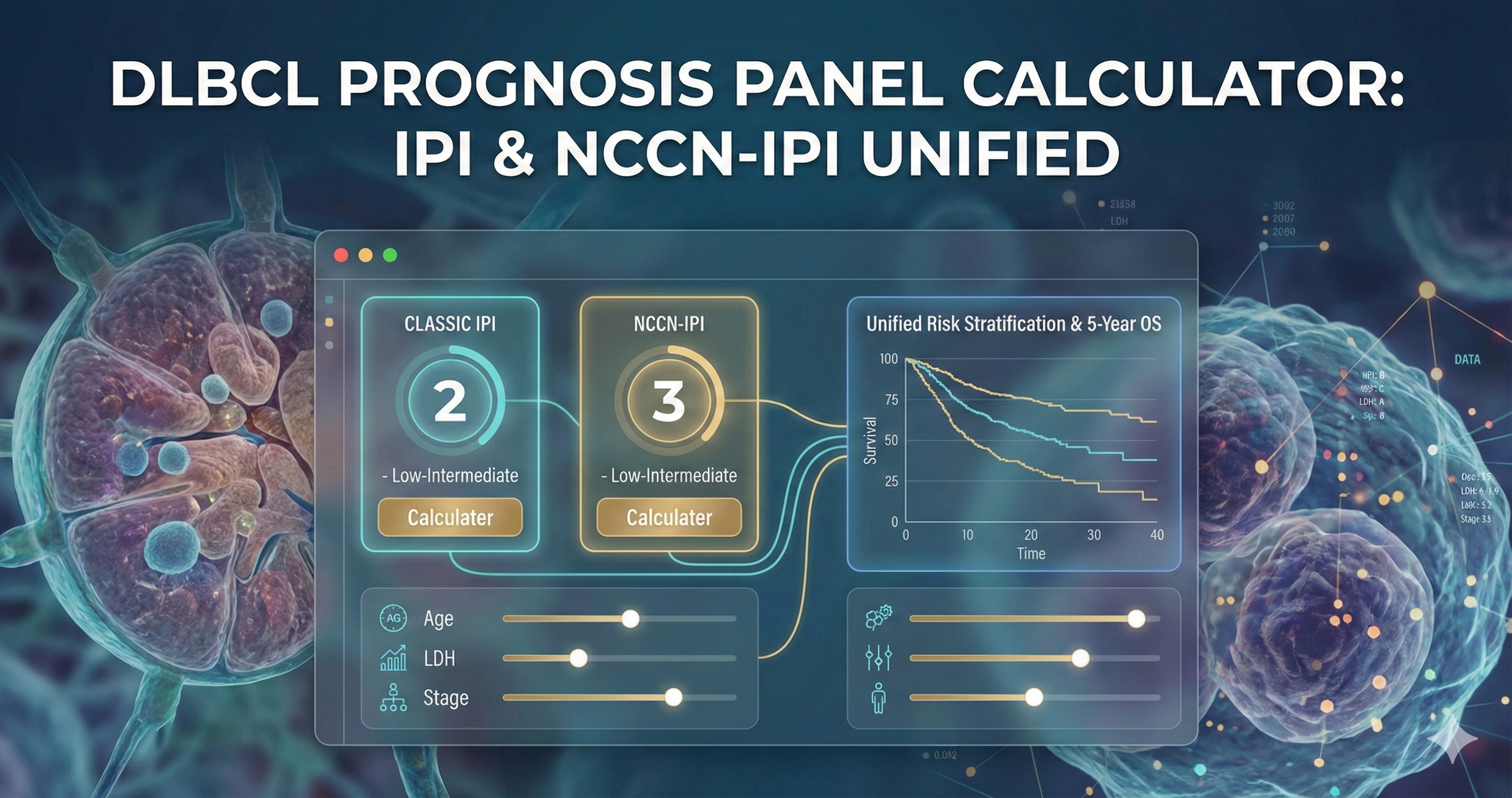 DLBCL Prognosis Panel Calculator — IPI & NCCN-IPI in One Tool